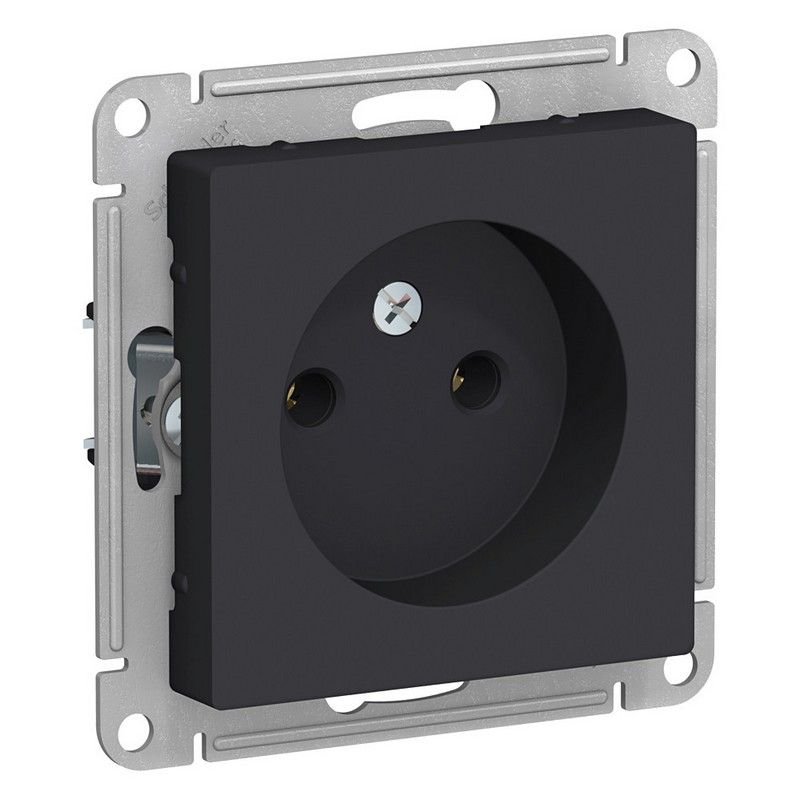AtlasDesign Карбон Розетка Systeme Electric AtlasDesign Карбон б/з, 16А, ATN001041