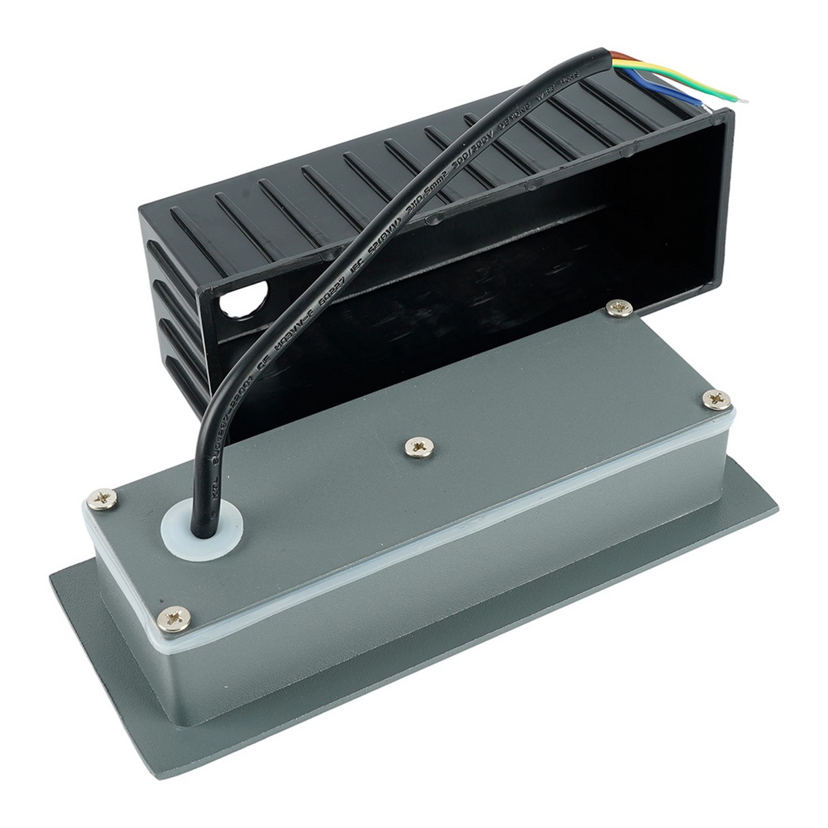 Уличные настенные светильники Светодиодный светильник Feron LN012-1 встраиваемый 5W 4000K IP65 серый 51955 