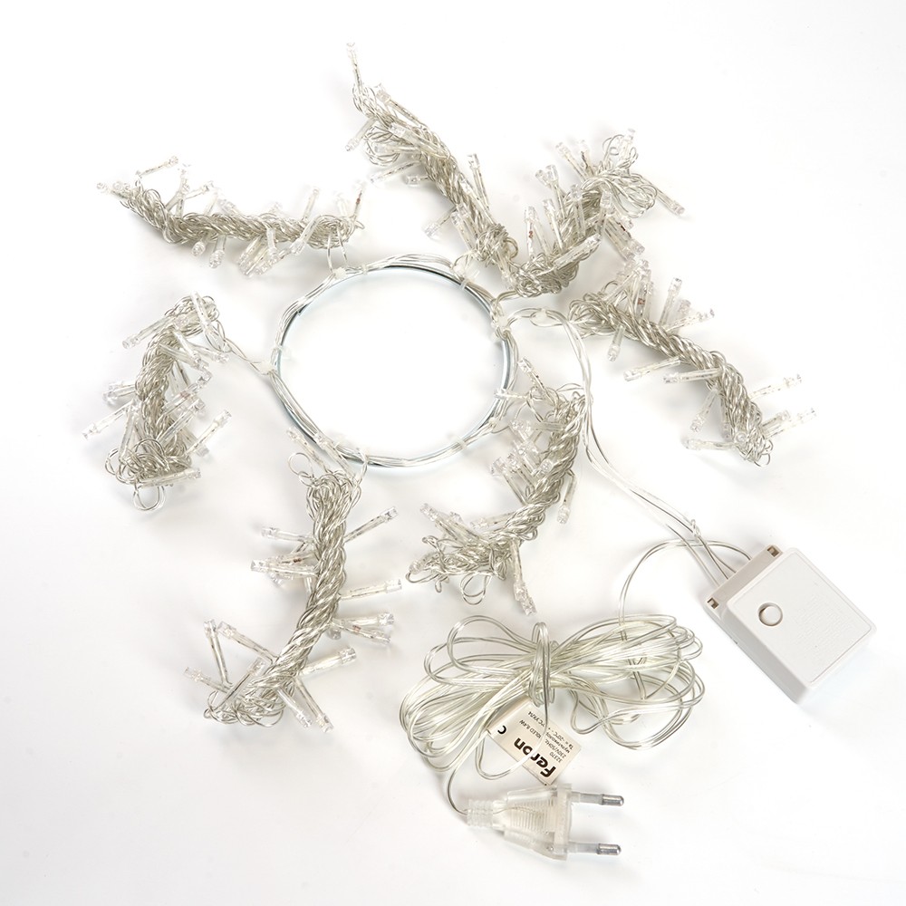 Светодиодная гирлянда Feron CL90 7 веток (2м) + 1.5м 230V мультиколор 220V 32370