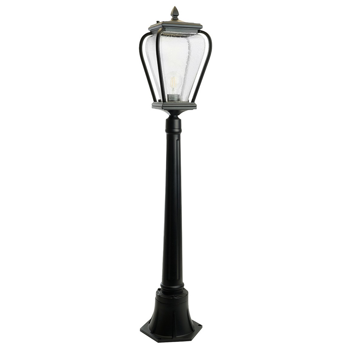 Уличные светильники столб Светильник садово-парковый Feron PL746 столб E27 черный 51277