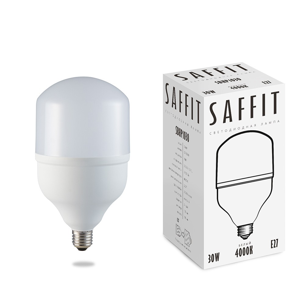 E27 Лампа светодиодная Saffit SBHP1030 30W E27-E40 4000К 55090 