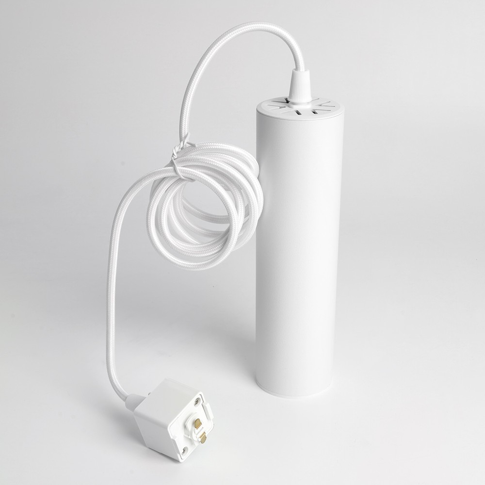 Трековые светодиодные светильники Светильник Feron AL196 трековый однофазный на шинопровод под лампу на подвесе GU10 белый 48556 