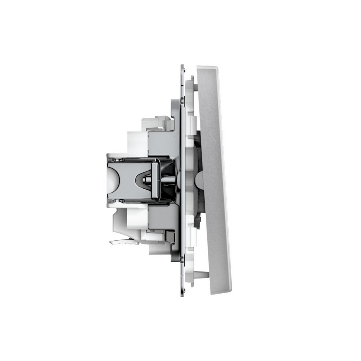 ArtGallery Алюминий Выключатель SE ArtGallery Алюминий 2-клавишный, быстрозажим. клем. GAL000351S