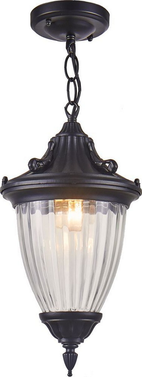 Уличные светильники на цепочке Светильник садово-парковый Feron PL585 на цепочке  60W 230V E27 черный 41166 