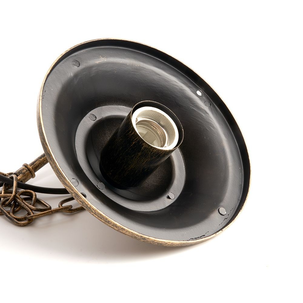 Уличные светильники на цепочке Светильник садово-парковый Feron PL685 на цепочке 60W 230V E27 черное золото 11694 