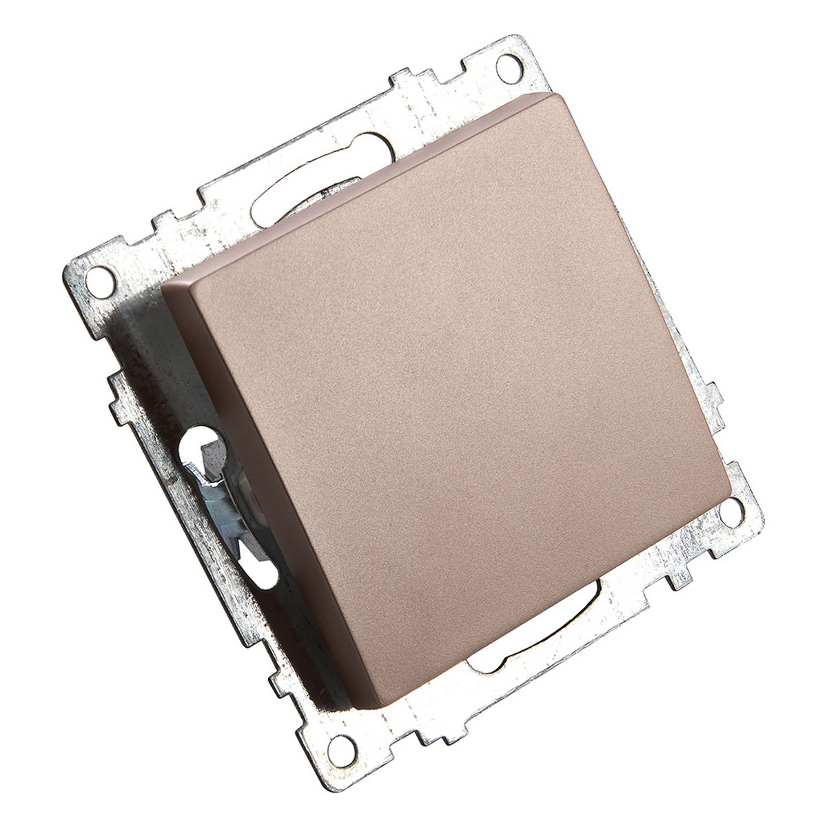 Катрин - Розетки и выключатели Stekker Переключатель STEKKER перекрестный 1-клавишный GLS10-7110-02 Катрин шампань 49179