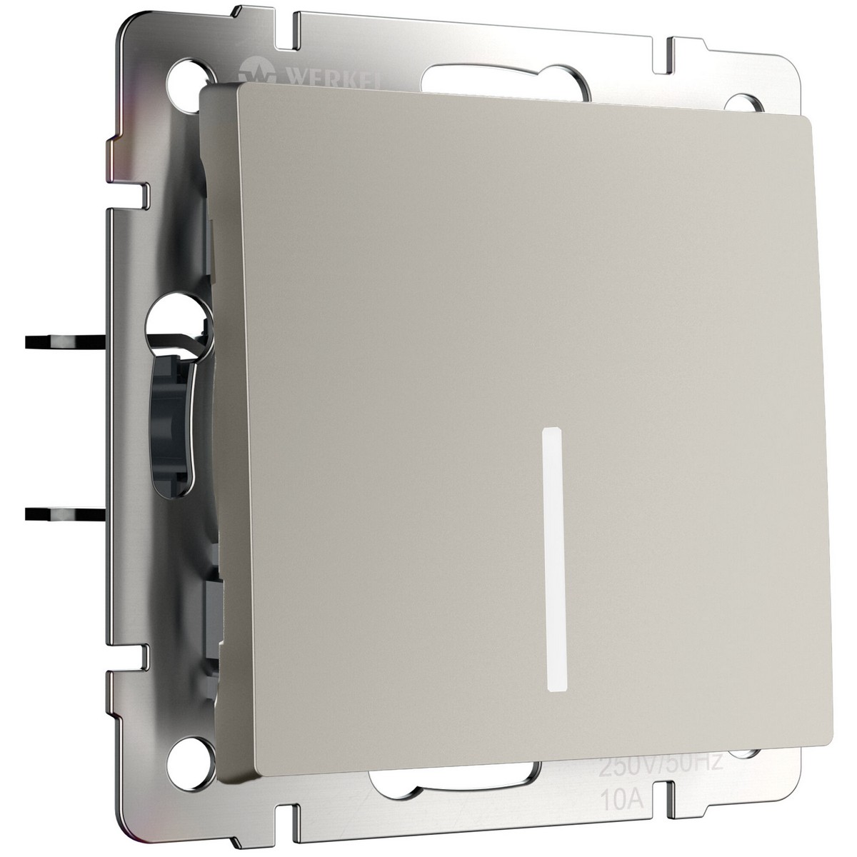 Werkel дымчатый Выключатель Werkel одноклавишный с подсветкой (дымчатый) W1210104