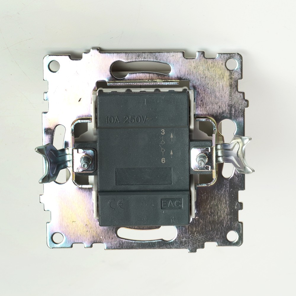 Катрин - Розетки и выключатели Stekker Выключатель 1-клавишный STEKKER GLS10-7103-08 250V 10А Катрин золото 49213