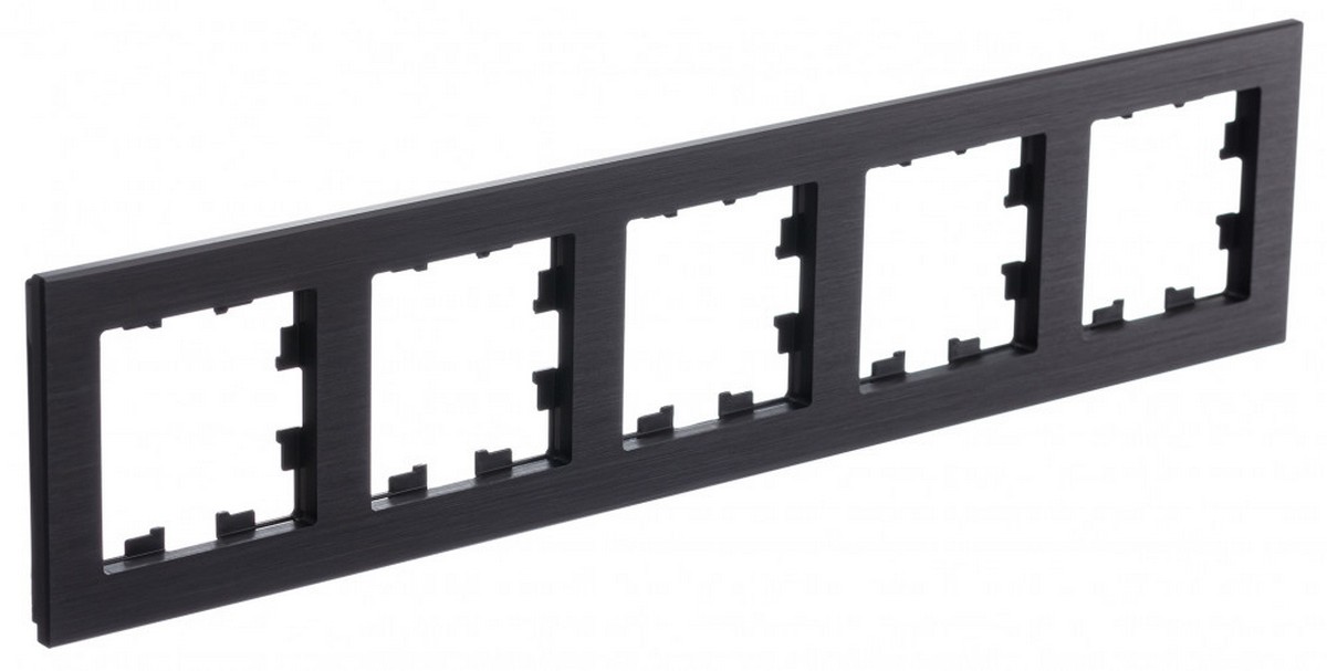 AtlasDesign Рамки Nature Рамка Systeme Electric AtlasDesign Nature Металл оникс 5-ая универсальная ATN312305