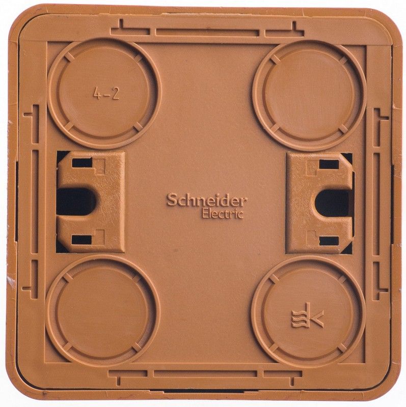 Этюд Дача Выключатель 2-клавишный Systeme Electric Этюд наружный Дача Темный бук с подсветкой BA10-006T