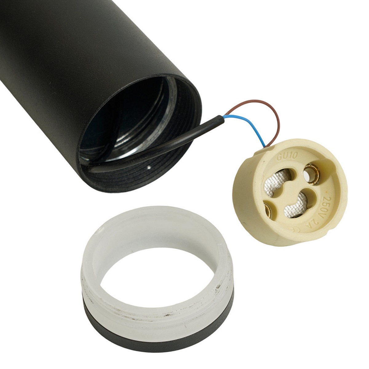 Подвесные светодиодные светильники Светильник потолочный Feron ML1008 Barrel LUNA levitation на подвесе MR11 черный 51377 