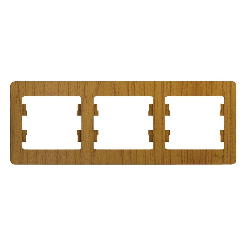 Glossa Дуб Рамка Systeme Electric Glossa Дерево Дуб 3-я, горизонтальная GSL000503