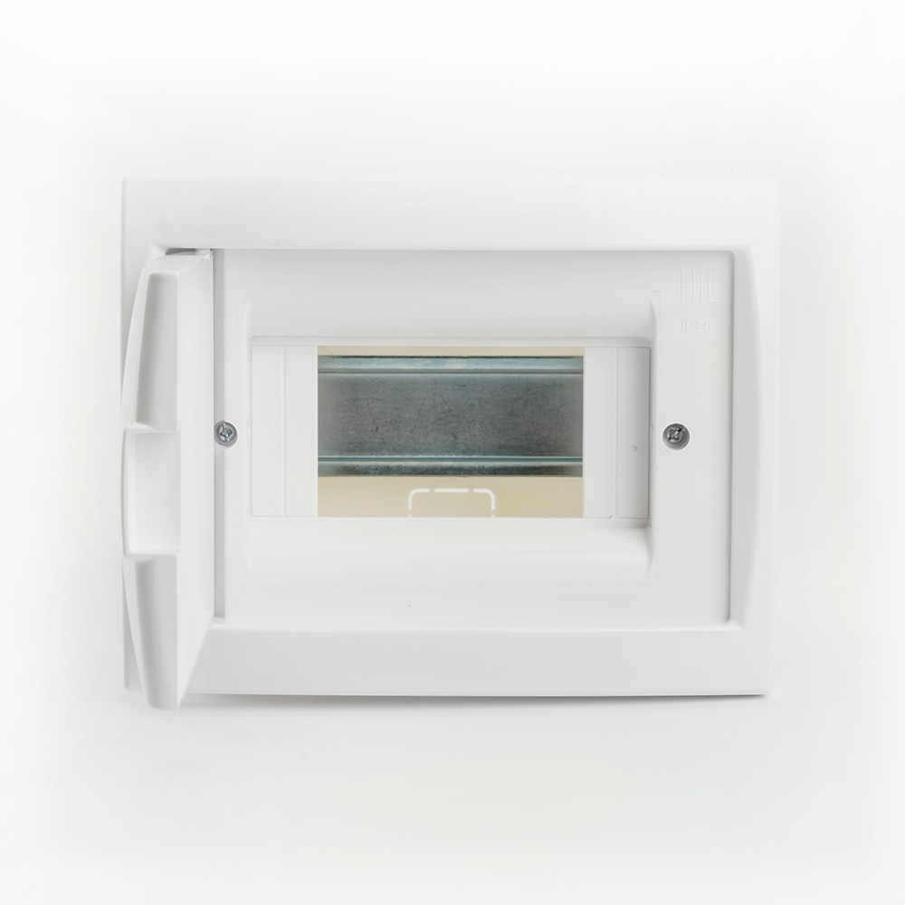 Пластиковые боксы и щиты Stekker Бокс встраиваемый STEKKER EBX50-2/06-20 6 модулей белый пластик серия Standart 49635