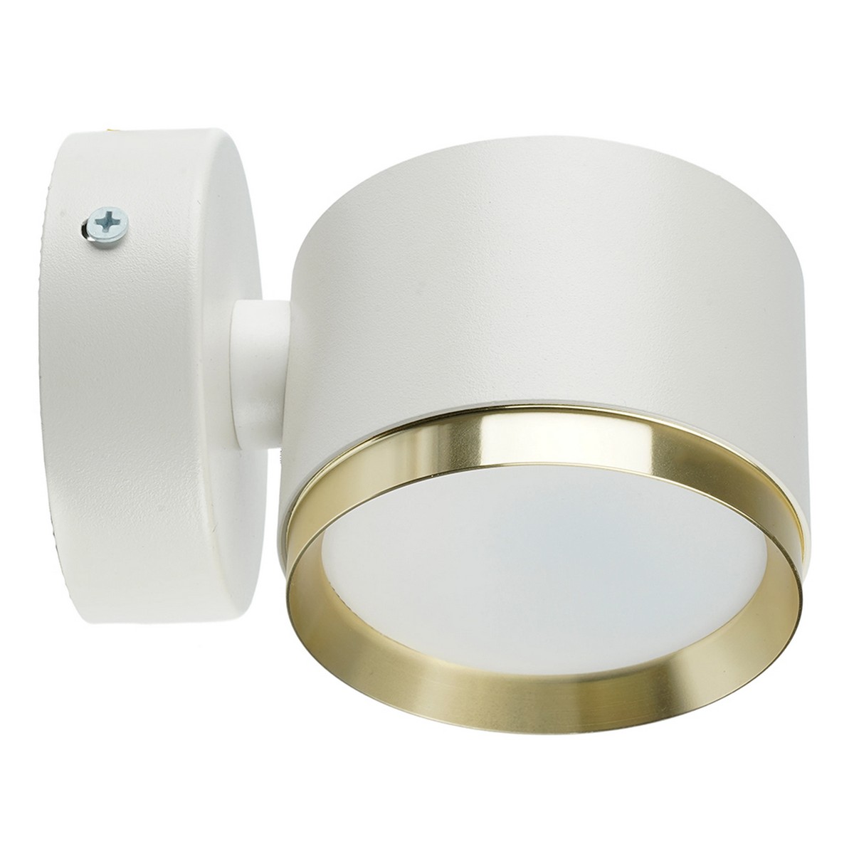 Накладные светодиодные светильники Светильник настенный Feron HL4598 Barrel DUET GX53 белый + золото IP20 52020 