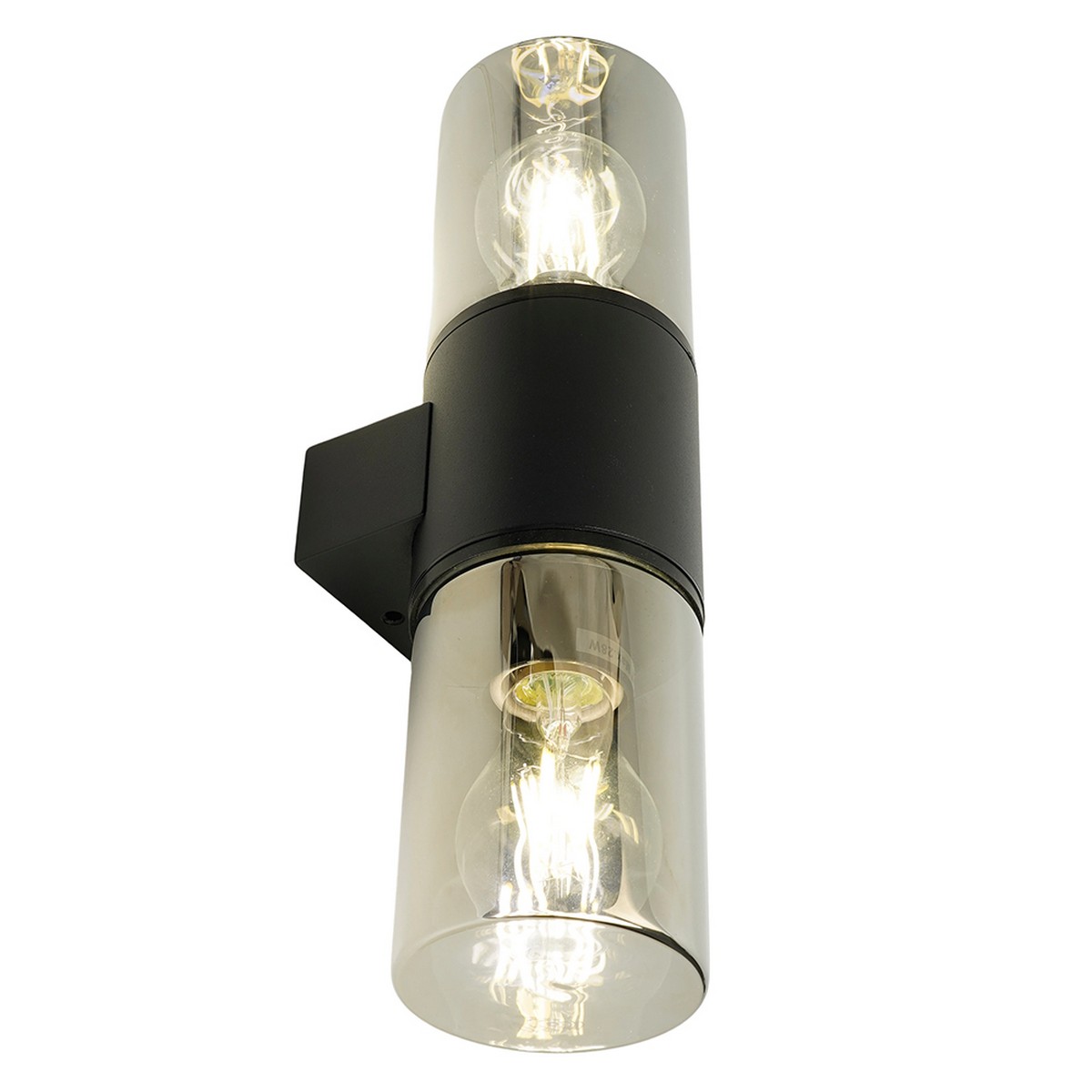 Уличные настенные светильники Светильник садово-парковый Feron DH1802 на стену вверх/вниз E27 черный 51993 