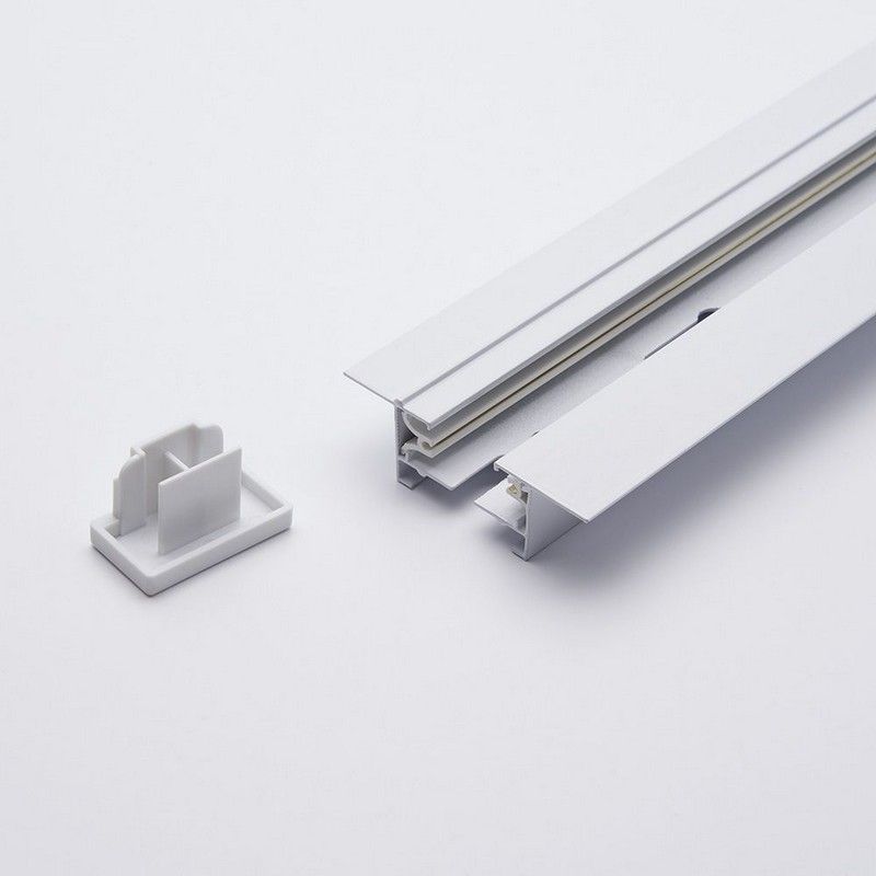 Трековые светодиодные светильники Шинопровод для трековых светильников встраиваемый Feron белый 3м CAB1004 10355 