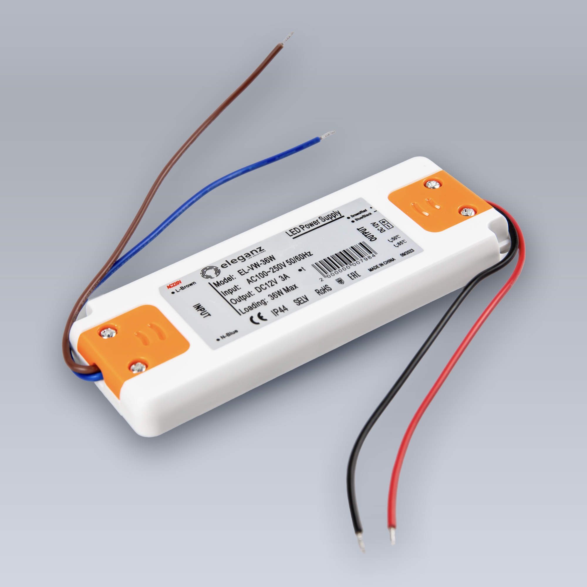 Блоки питания для светодиодной ленты Блок питания для светодиодной ленты Eleganz 12V 36W IP44 сверхтонкий 