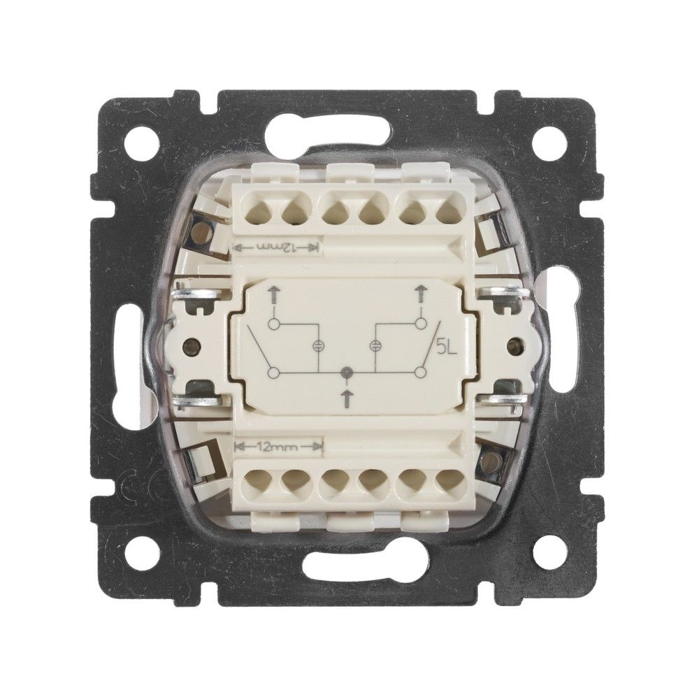 Legrand Valena Classic Алюминий Выключатель Legrand Valena Алюминий 2-х клавишный с подсветкой 770128