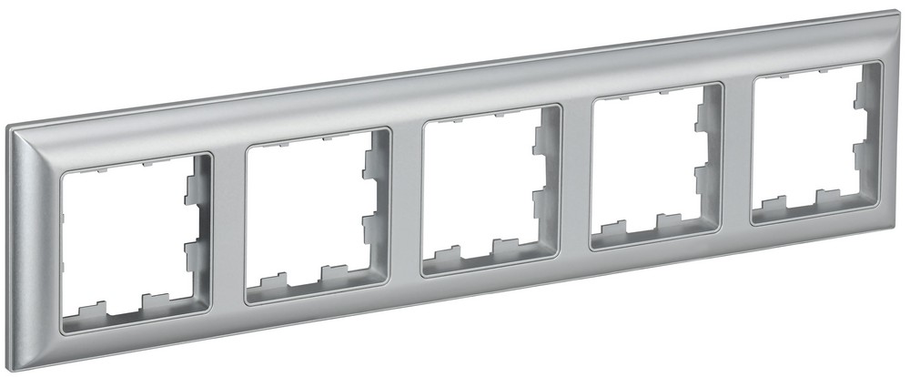 IEK Brite Рамки Рамка IEK BRITE DECOR Алюминий 3D-форма 5-м РУ-5-Бр BR-M52-12-K47