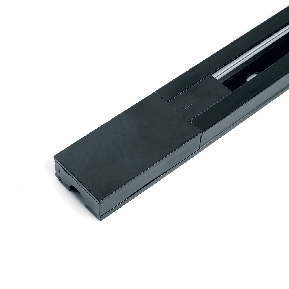 Трековые светодиодные светильники Шинопровод для трековых однофазных светильников черный 2м CAB1005 41732