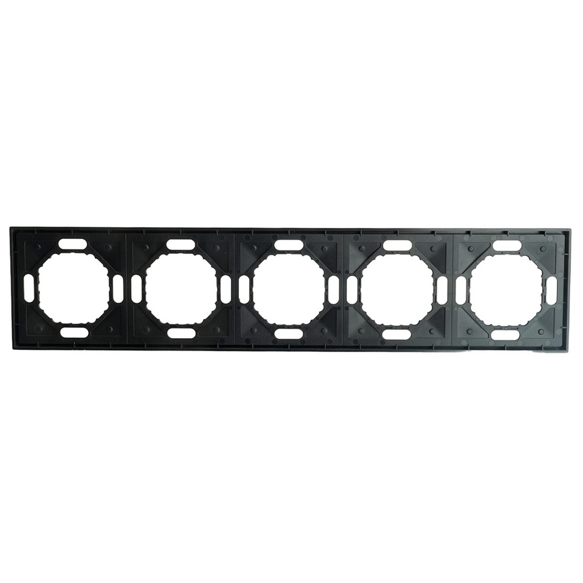 Эмили - Розетки и выключатели Stekker Рамка 5-ая STEKKER Эмили PFR00-5005-05 черный уголь soft touch 49862