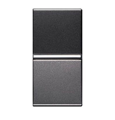 Механизмы ABB Zenit Антрацит Выключатель ABB Zenit Антрацит 1-клавишный 1 мод 2CLA210100N1801