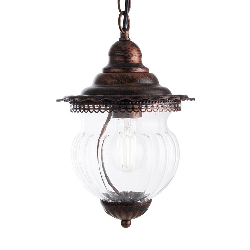 Уличные светильники на цепочке Светильник садово-парковый Feron PL595 на цепочке  60W 230V E27 коричневый 41172 