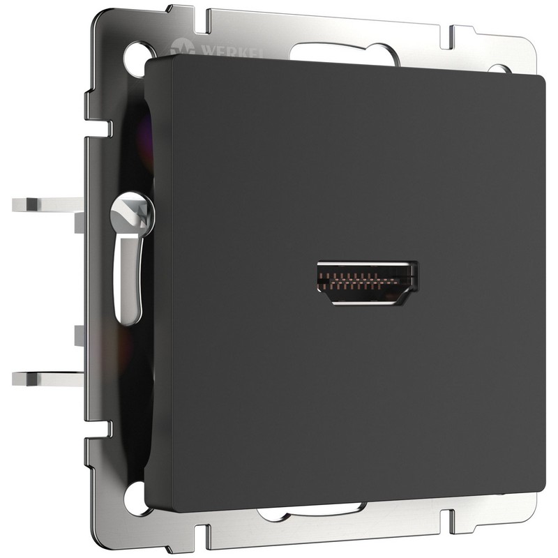 Werkel Черный матовый механизмы Розетка Werkel HDMI чёрный матовый WL08-60-11