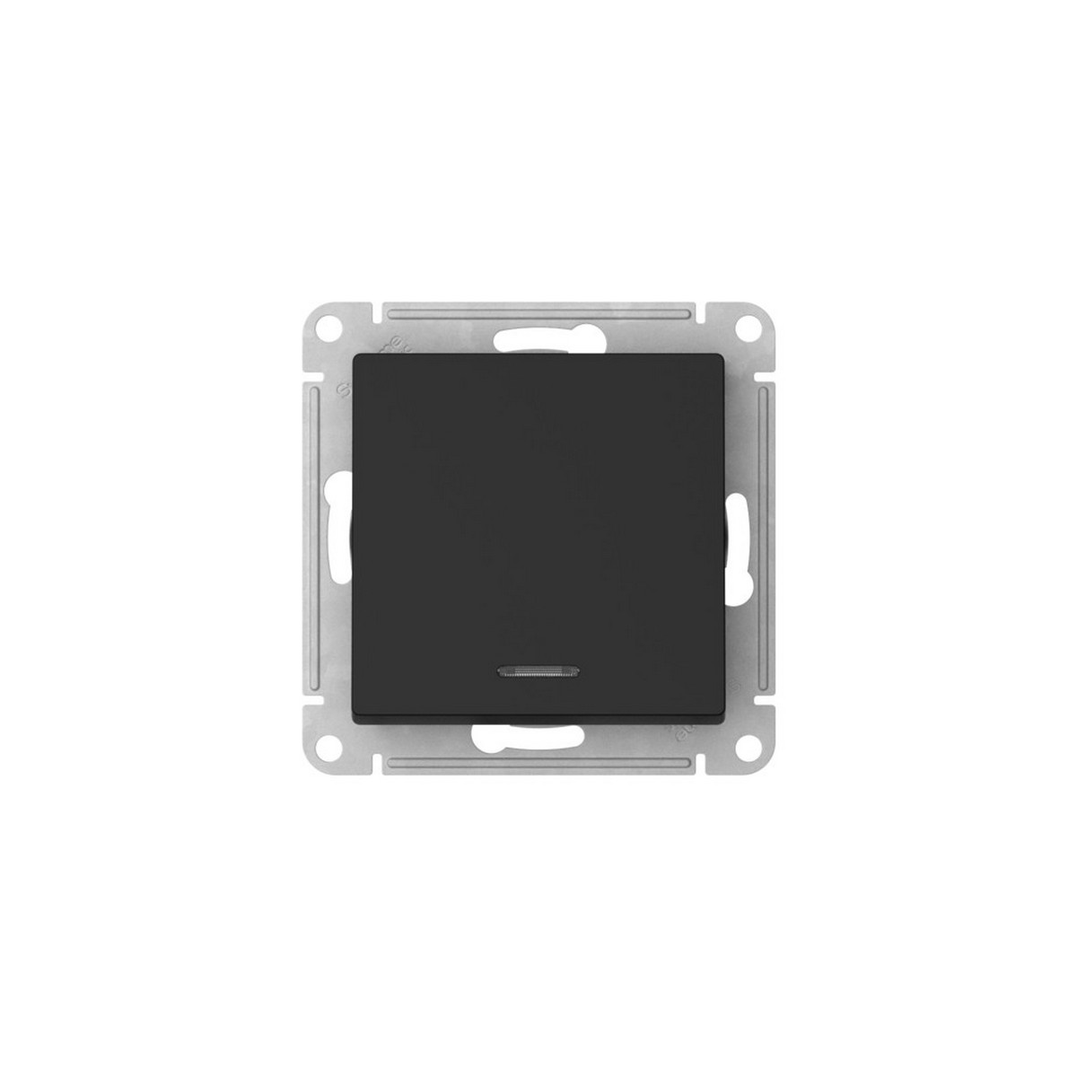 AtlasDesign Карбон Выключатель SE AtlasDesign Карбон 1-клавишный с подсветкой быстрозажим. клем. ATN001013S