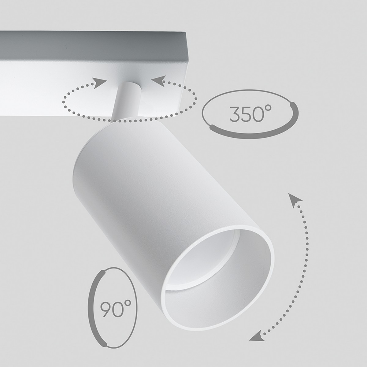 Светильники споты светодиодные Светильник спот Feron ML203 настенно-потолочный GU10 белый 41066 