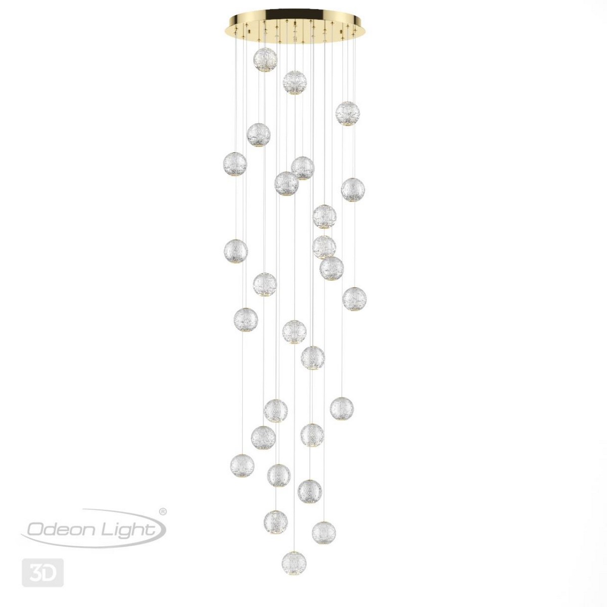 Люстра каскадная ODEON LIGHT 5008/120L CRYSTAL