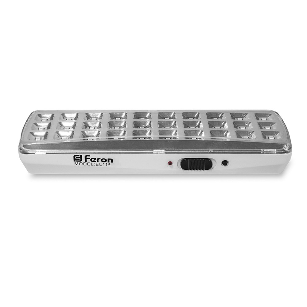 Светодиодные светильники ЖКХ Светильник аккумуляторный Feron EL115 30 LED DC белый 12668 