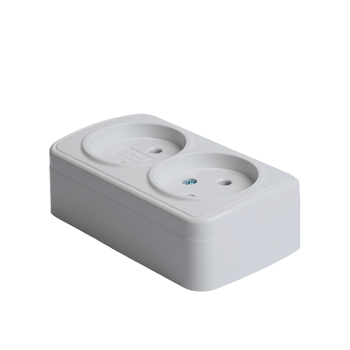 Накладные розетки и выключатели Stekker Розетка накладная STEKKER PST10-502-20 2-местная б/з Basic белый 50075