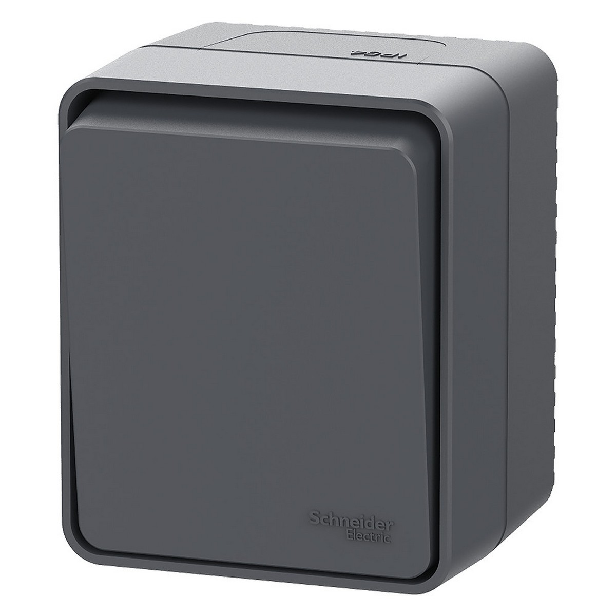 AtlasDesign Карбон Выключатель Systeme Electric AtlasDesign Profi54 Наруж Антрацит кнопочный 1-клавишный 10 АХ ATN544015