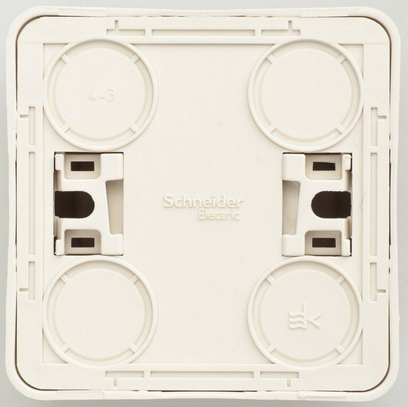 Этюд Кремовый Розетка 1-ая Systeme Electric Этюд наружный Бежевый б/з со шторками PA16-002K