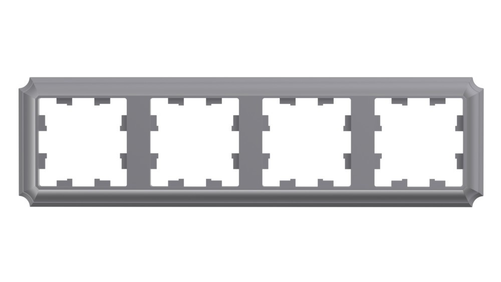 AtlasDesign Рамки Antique Рамка Systeme Electric AtlasDesign Antique Сталь 4-ая, универсальная ATN100904