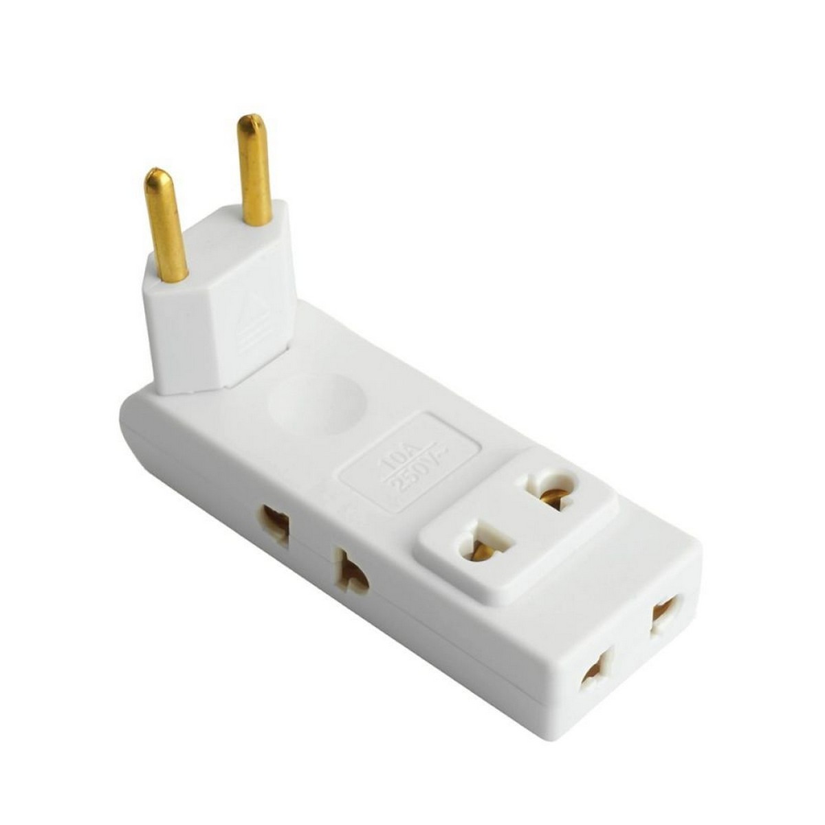 Колодки и удлинители, тройники Разветвитель сетевой 4-местный б/з STEKKER ADP10-24-21 белый 50069