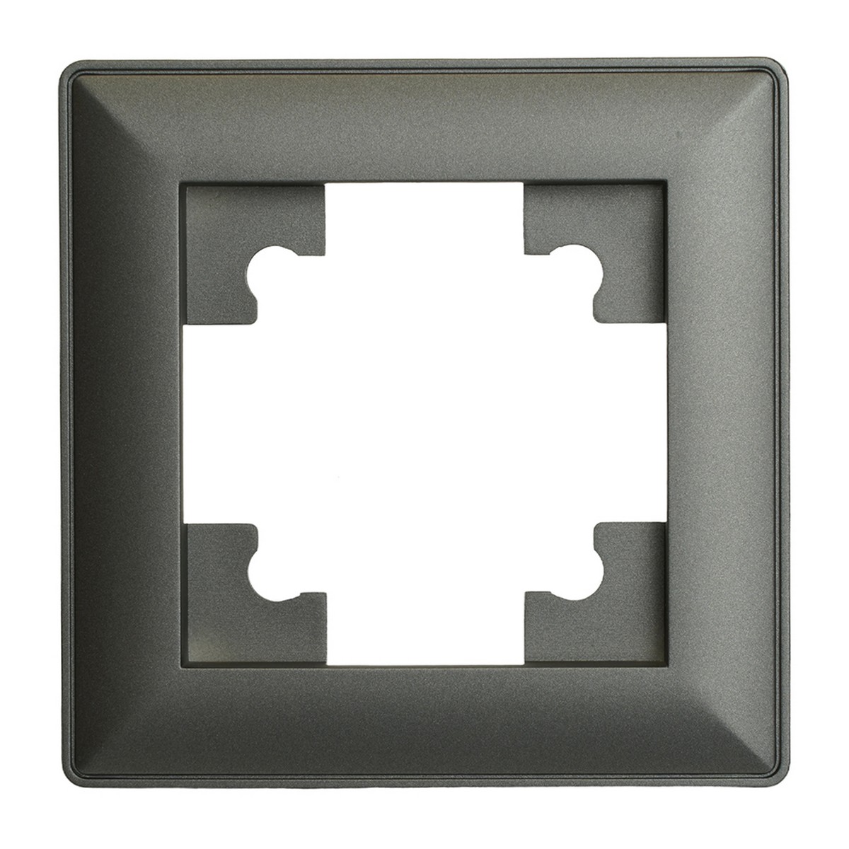 Катрин - Розетки и выключатели Stekker Рамка STEKKER 1-местная Катрин пластик графит PFR00-7001-06 39807