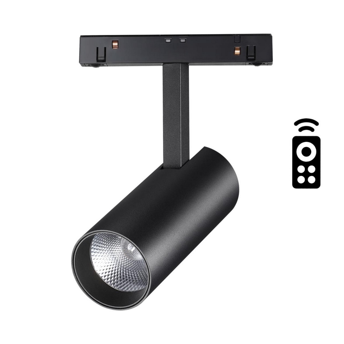 Трековые светодиодные светильники Трековый светильник для низковольтного шинопровода диммируемый  со сменой цв. температур NOVOTECH 358630 FLUM 