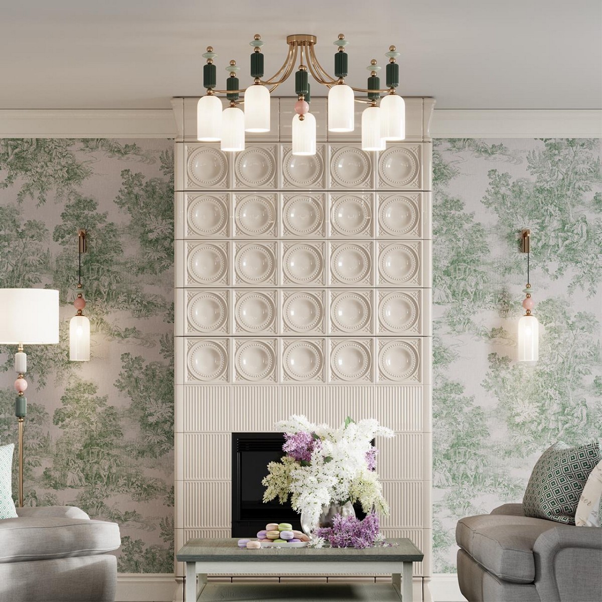 Люстры Люстра потолочная ODEON LIGHT 4861/7C CANDY 