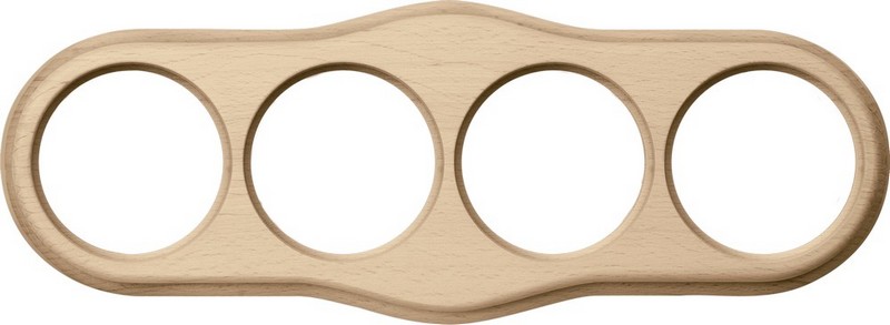 Werkel Ретро Рамка Werkel ретро WL20-frame-04 (светлый бук) на 4 поста