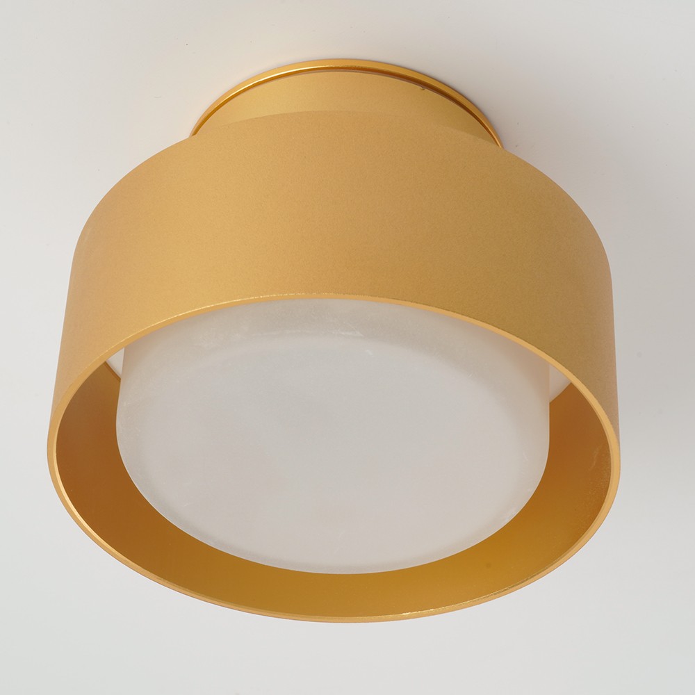 Светильники споты светодиодные Светильник спот потолочный Feron HL367 Barrel AURA 12W GX53 золото IP44 48408 