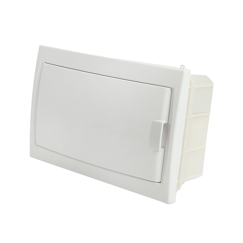 Пластиковые боксы и щиты Stekker Бокс встраиваемый STEKKER EBX50-2/08-20 8 модулей белый пластик серия Standart 49636