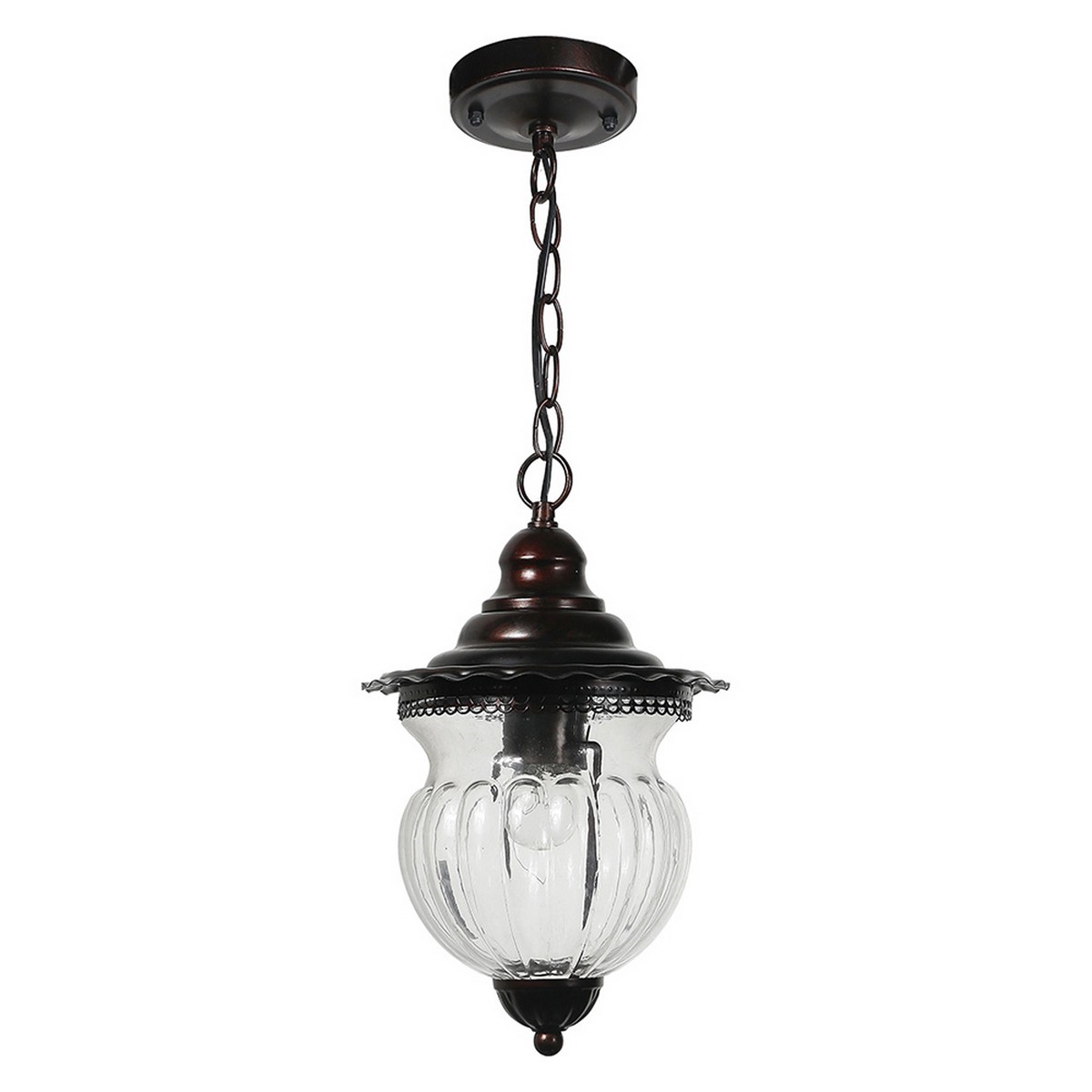 Уличные светильники на цепочке Светильник садово-парковый Feron PL595 на цепочке  60W 230V E27 коричневый 41172 