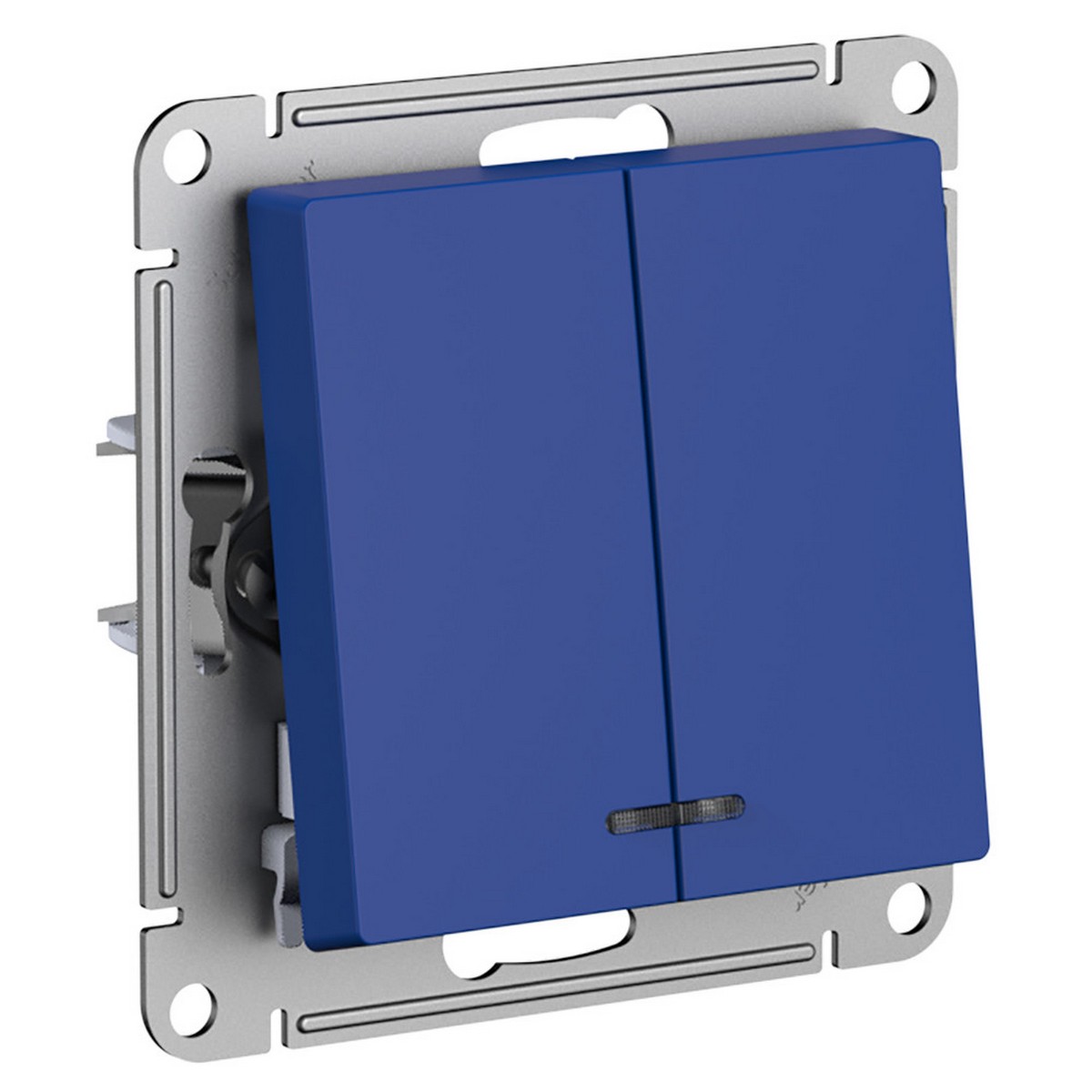 AtlasDesign Аквамарин Выключатель Systeme Electric AtlasDesign Аквамарин 2-клавишный с подсветкой ATN001153