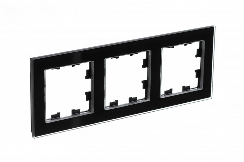 AtlasDesign Рамки Nature Рамка Systeme Electric AtlasDesign Nature Стекло черный 3-ая ATN321003