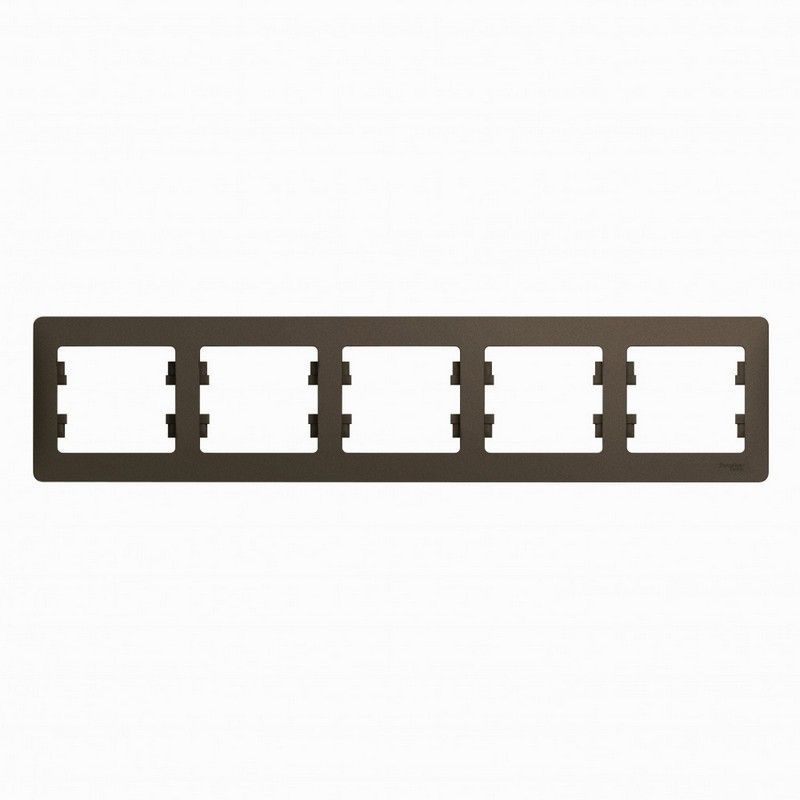 Glossa Шоколад Рамка Systeme Electric Glossa Шоколад 5-я, горизонтальная GSL000805