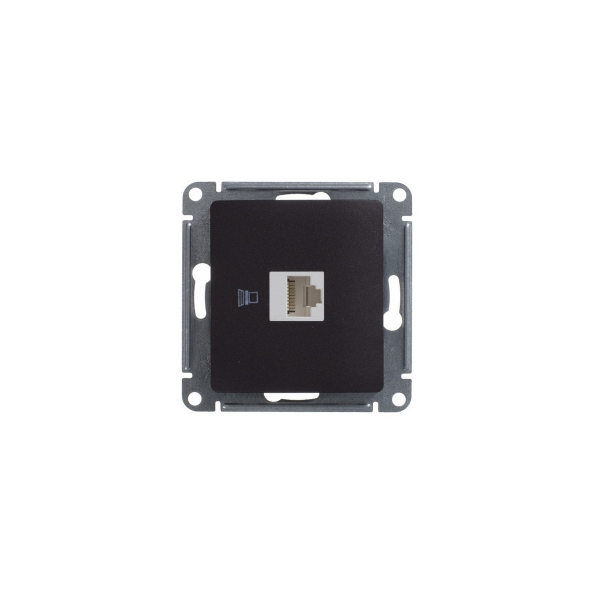 Розетка компьютерная Systeme Electric Glossa Шоколад RJ45 кат.5E механизм GSL000881K