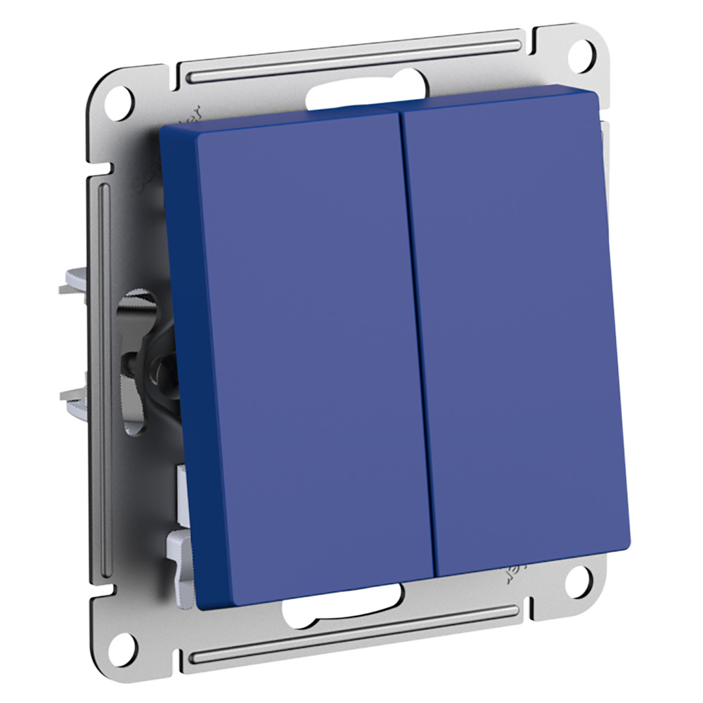 AtlasDesign Аквамарин Переключатель Systeme Electric AtlasDesign Аквамарин 2-клавишный ATN001165