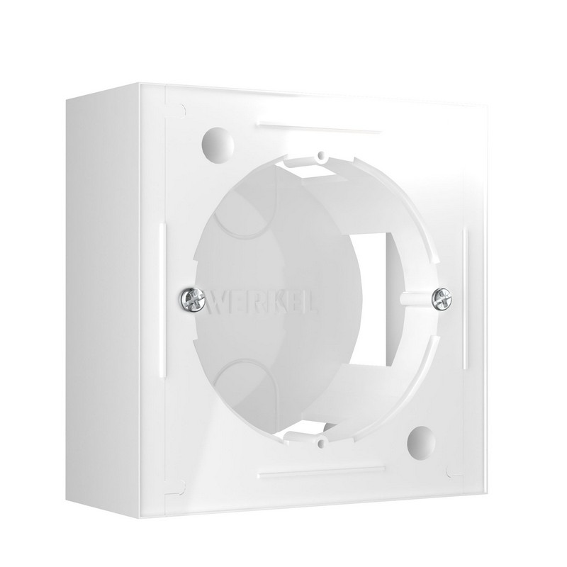 Werkel Белый механизмы Коробка Werkel для накладного монтажа (белый) W8000001
